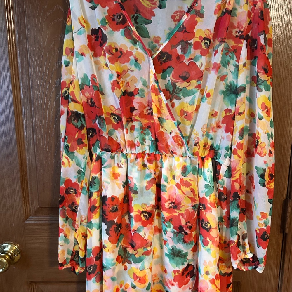 Floral Long Sleeve Dress
